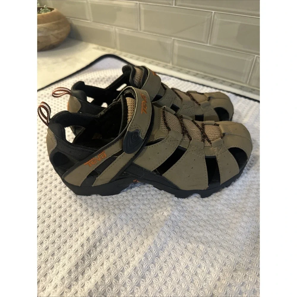 Teva DEACON Sport Hiking Fisherman Sandals Shoes Men's Size US 9 Brown New